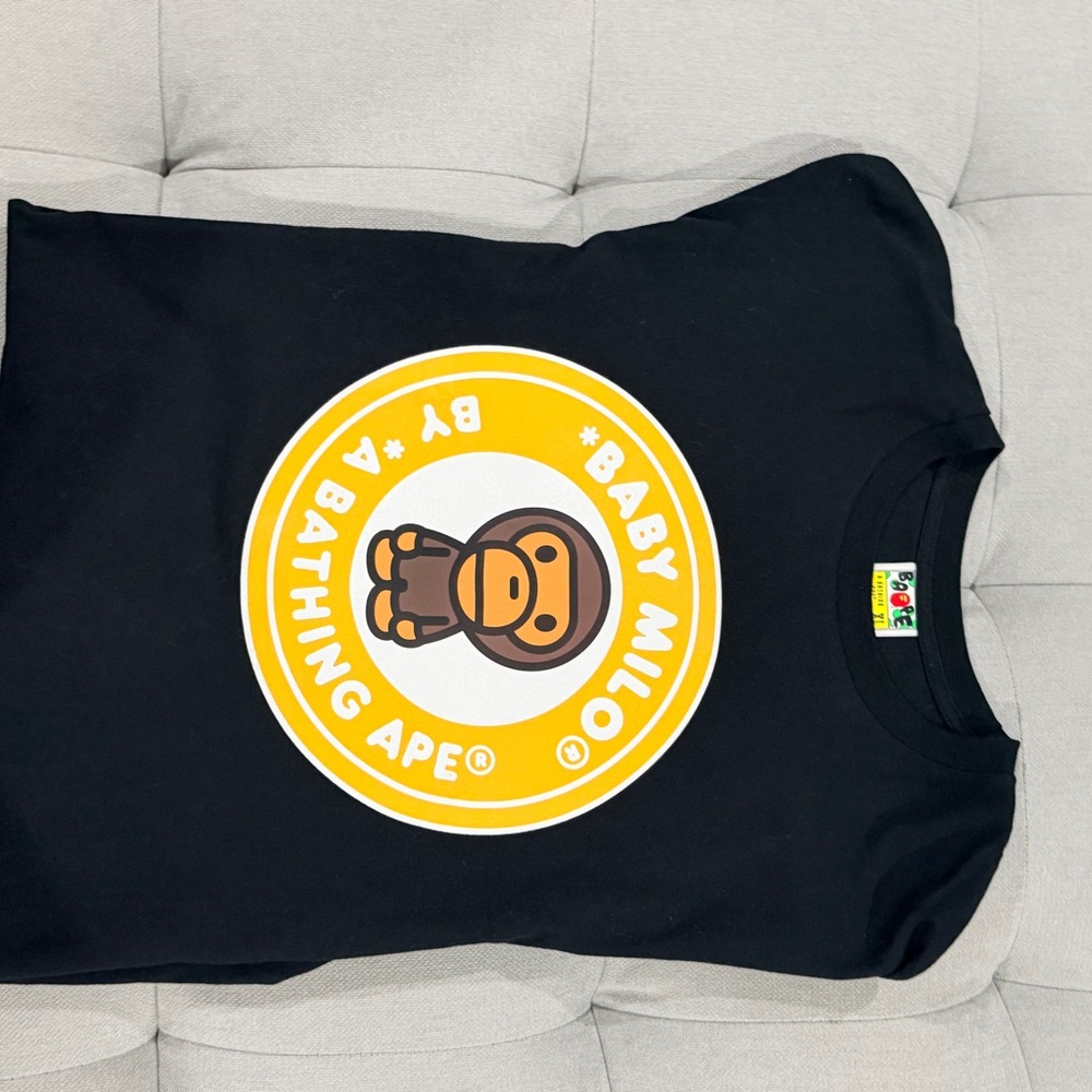 Bape Black and Yellow Baby Milo T-Shirt